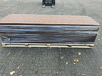 Composiet gevelbekleding rhombusprofiel teak (20x) - afbeelding 5 van  12