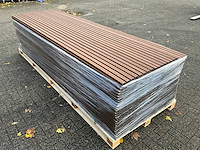 Composiet gevelbekleding rhombusprofiel teak (50x)