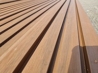 Composiet gevelbekleding rhombusprofiel teak (50x) - afbeelding 4 van  8