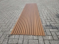 Composiet gevelbekleding rhombusprofiel teak (50x) - afbeelding 2 van  8
