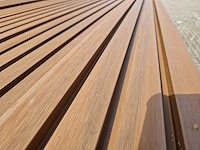 Composiet gevelbekleding rhombusprofiel teak (50x) - afbeelding 4 van  8