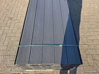 Composiet rabatplank antraciet 4000 x 1560 x 21 mm (75x) - afbeelding 1 van  14