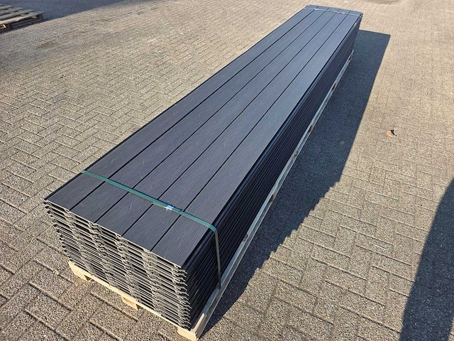 Composiet rabatplank antraciet 4000 x 1560 x 21 mm (75x) - afbeelding 14 van  14
