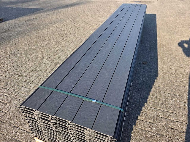 Composiet rabatplank antraciet 4000 x 1560 x 21 mm (75x) - afbeelding 11 van  14