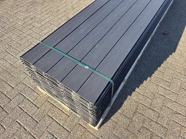 Composiet rabatplank antraciet 4000 x 1560 x 21 mm (75x) - afbeelding 7 van  14