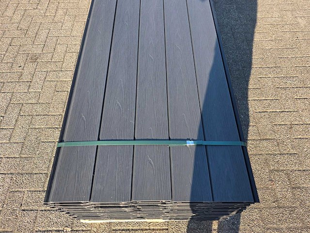 Composiet rabatplank antraciet 4000 x 1560 x 21 mm (75x) - afbeelding 2 van  11