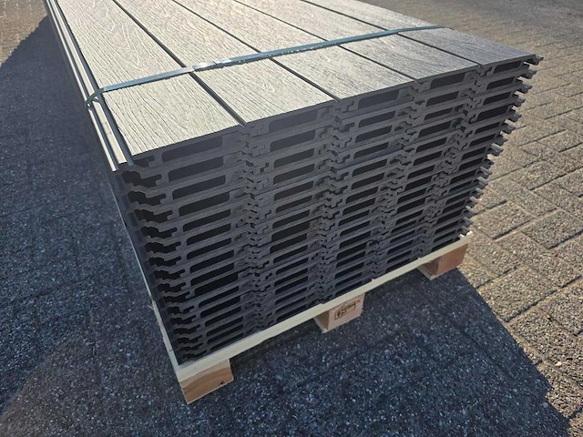 Composiet rabatplank antraciet 4000 x 1560 x 21 mm (75x) - afbeelding 3 van  11