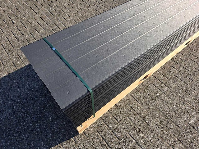 Composiet rabatplank antraciet 4000 x 1560 x 21 mm (75x) - afbeelding 8 van  11