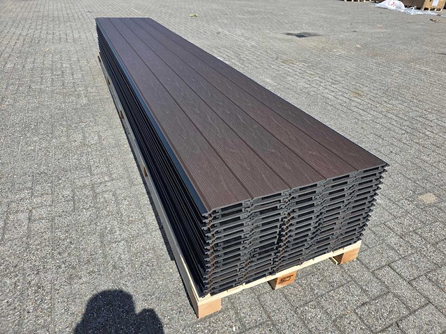 Composiet rabatplank ipe 4000 x 156 x 20.5 mm (50x) - afbeelding 4 van  10