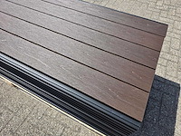 Composiet rabatplank ipe 4000 x 156 x 20.5 mm (50x) - afbeelding 2 van  10