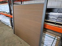 Composiet schutting rhombus eiken 16.90 m - afbeelding 8 van  9