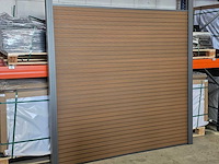 Composiet schutting rhombus eiken 9.42 m - afbeelding 1 van  9