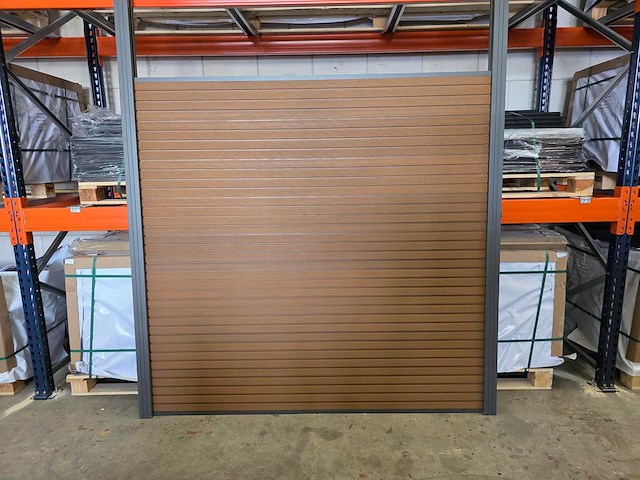 Composiet schutting rhombus teak 18.77 m - afbeelding 1 van  11