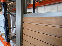 Composiet schutting rhombus teak 18.77 m - afbeelding 8 van  11