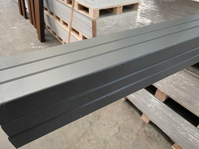Composiet schutting rhombus teak 18.77 m - afbeelding 10 van  11