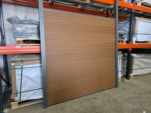 Composiet schutting rhombus teak 9.42 m - afbeelding 4 van  11