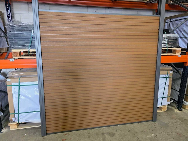 Composiet schutting rhombus teak 9.42 m - afbeelding 5 van  11