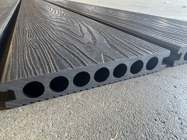 Composiet vloer plank zwart (25x) - afbeelding 2 van  11