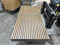 Composiet wandpaneel teak-black (120x)