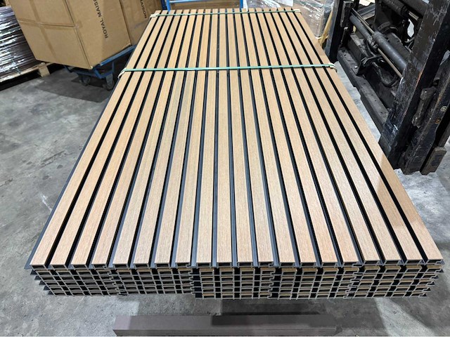 Composiet wandpaneel teak-black (45x) - afbeelding 4 van  14