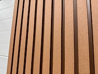 Composiet wandpaneel teak-bruin (15x) - afbeelding 2 van  18
