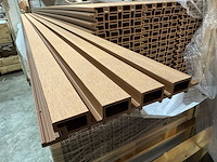 Composiet wandpaneel teak-bruin (15x) - afbeelding 8 van  18