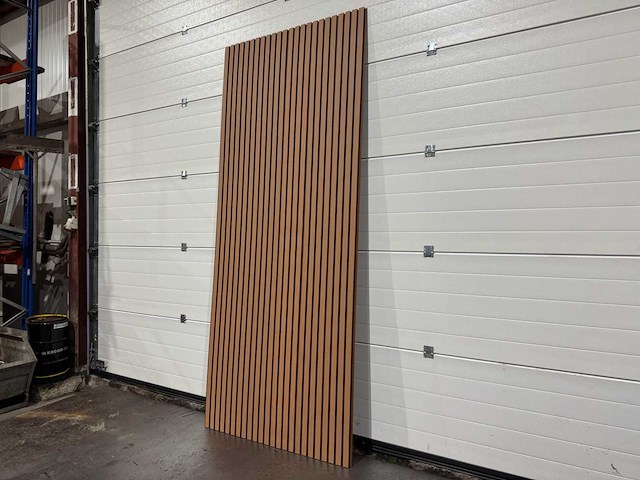 Composiet wandpaneel teak-bruin (15x) - afbeelding 1 van  18