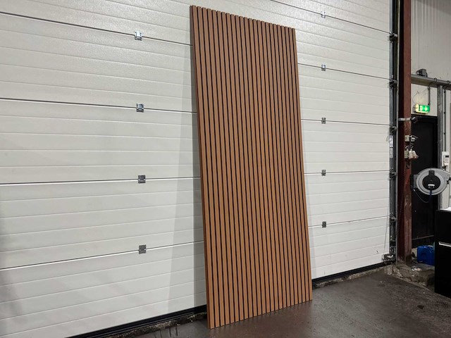 Composiet wandpaneel teak-bruin (15x) - afbeelding 3 van  18