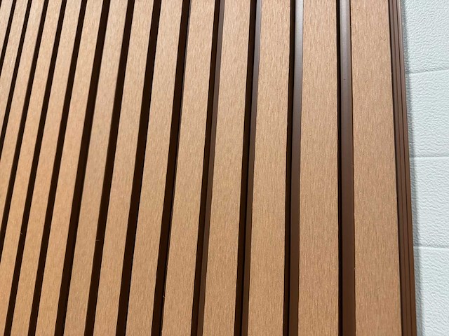 Composiet wandpaneel teak-bruin (30x) - afbeelding 6 van  7