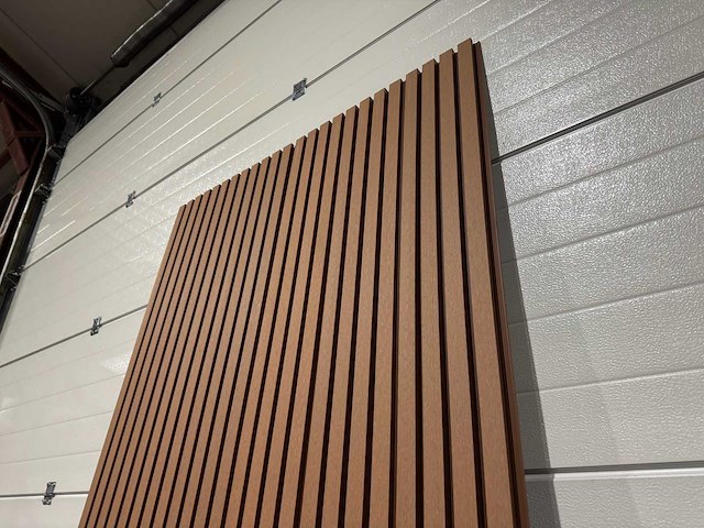 Composiet wandpaneel teak-bruin (30x) - afbeelding 2 van  6