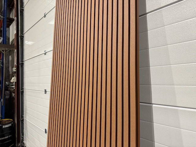 Composiet wandpaneel teak-bruin (45x) - afbeelding 5 van  18
