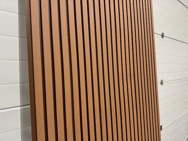Composiet wandpaneel teak-bruin (45x) - afbeelding 8 van  18