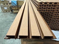 Composiet wandpaneel teak-bruin (60x) - afbeelding 10 van  18