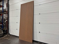 Composiet wandpaneel teak-bruin (60x) - afbeelding 1 van  18