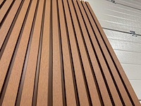 Composiet wandpaneel teak-bruin (60x) - afbeelding 12 van  18