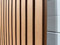 Composiet wandpaneel teak-bruin (60x) - afbeelding 14 van  18