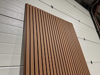 Composiet wandpaneel teak-bruin (60x) - afbeelding 7 van  18