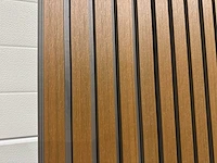 Composiet wandpaneel teak-grey (120x) 2900mm - afbeelding 2 van  19
