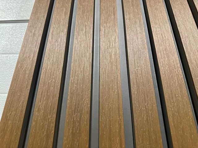 Composiet wandpaneel teak-grey (120x) 2900mm - afbeelding 6 van  19
