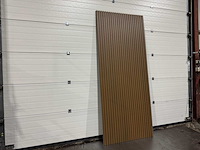 Composiet wandpaneel teak-grey (120x) - afbeelding 3 van  19
