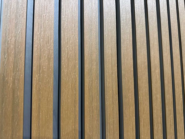 Composiet wandpaneel teak-grey (15x) - afbeelding 4 van  10