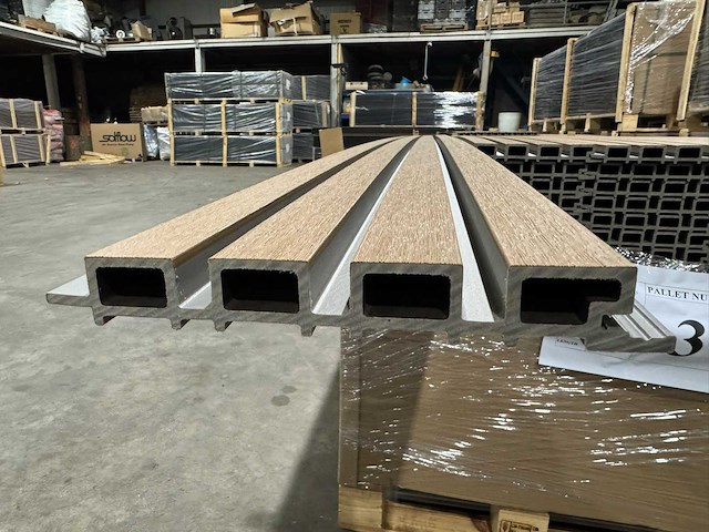 Composiet wandpaneel teak-grey (15x) - afbeelding 9 van  10