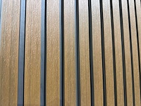 Composiet wandpaneel teak-grey (30x) - afbeelding 2 van  19