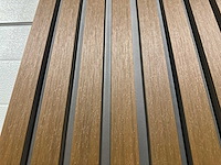 Composiet wandpaneel teak-grey (45x) - afbeelding 3 van  7