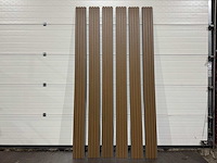 Composiet wandpaneel teak-grey (45x) - afbeelding 4 van  7