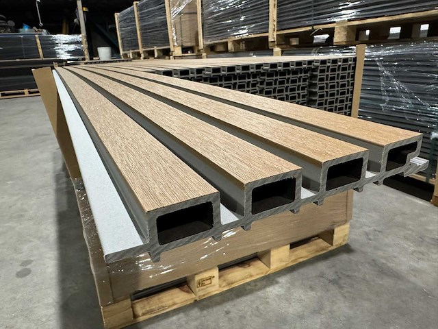 Composiet wandpaneel teak-grey (45x) - afbeelding 6 van  7