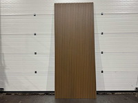 Composiet wandpaneel teak-grey (60x) - afbeelding 13 van  19