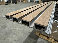 Composiet wandpaneel teak-grey (60x) - afbeelding 5 van  19