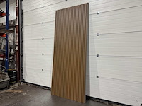 Composiet wandpaneel teak-grey (60x) - afbeelding 1 van  19