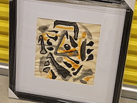 Compositie op papier, ernst vijlbrief, abstract inkt - afbeelding 1 van  4